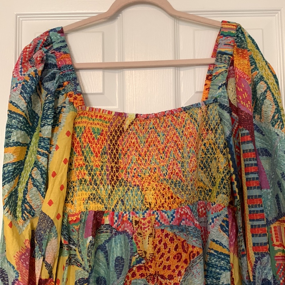 FARM Rio Colorful Patchwork Mini Dress - Picture 11 of 16